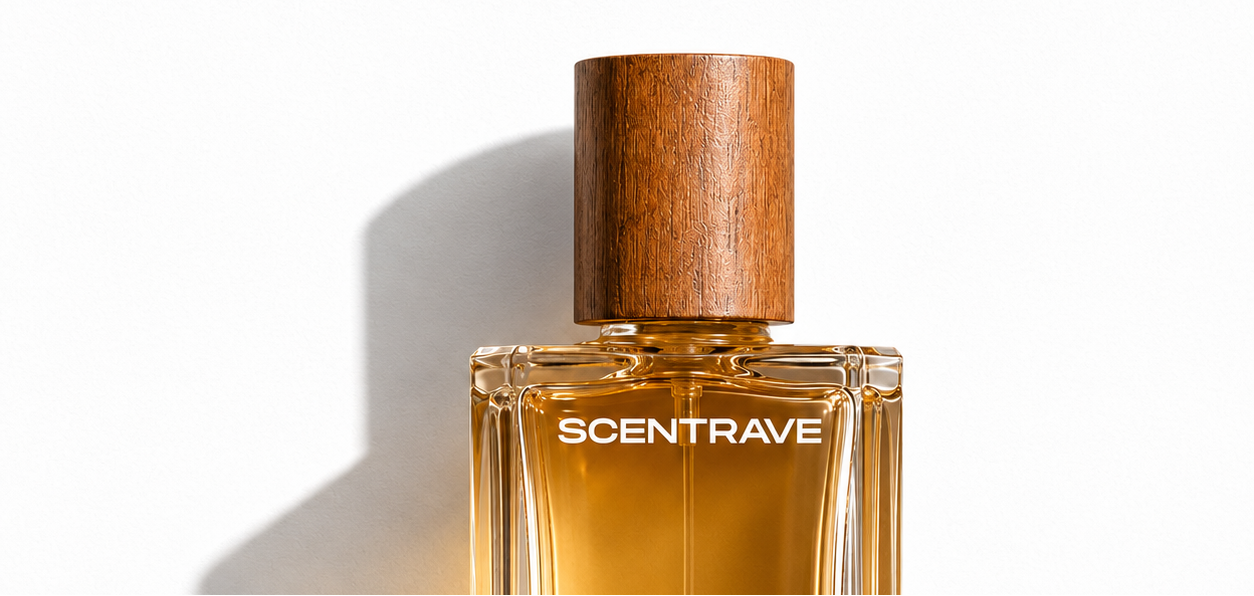 Perfume bottle with wooden cap on a white background1621243260e1af0c20-0